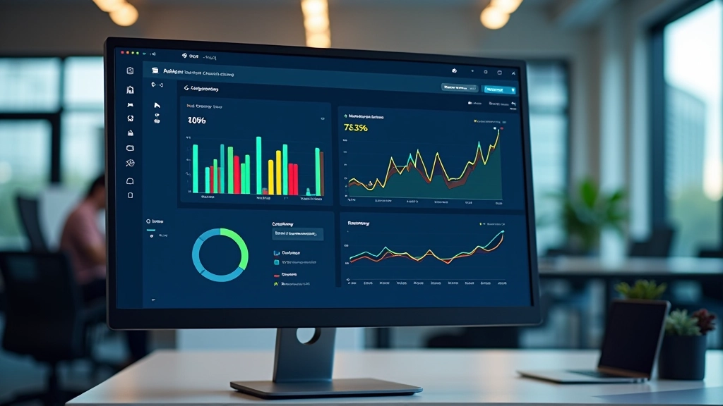 Performance metrics displayed on computer screen showing loading times and page speed indicators